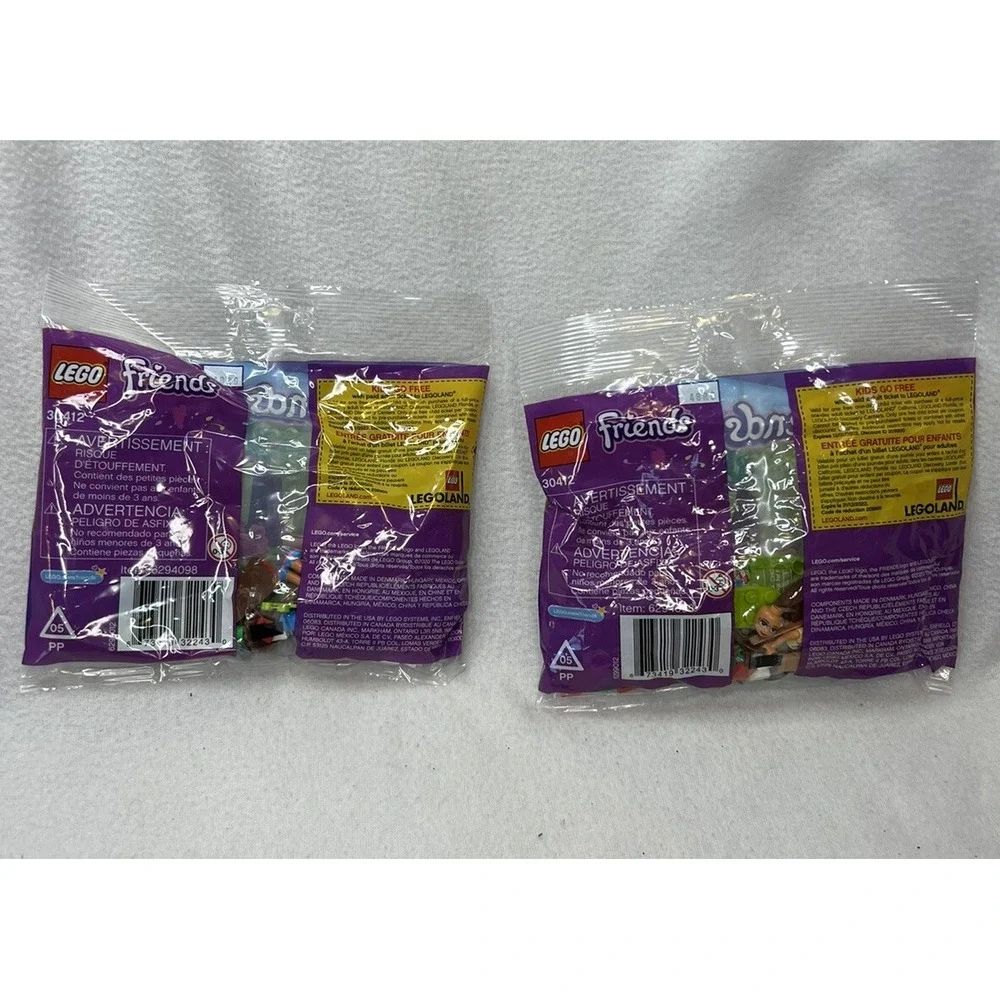 Lego Friends Picnic Park Building Toy # 30412 LOT OF 2‎ Featuring Olivia 44 Pcs